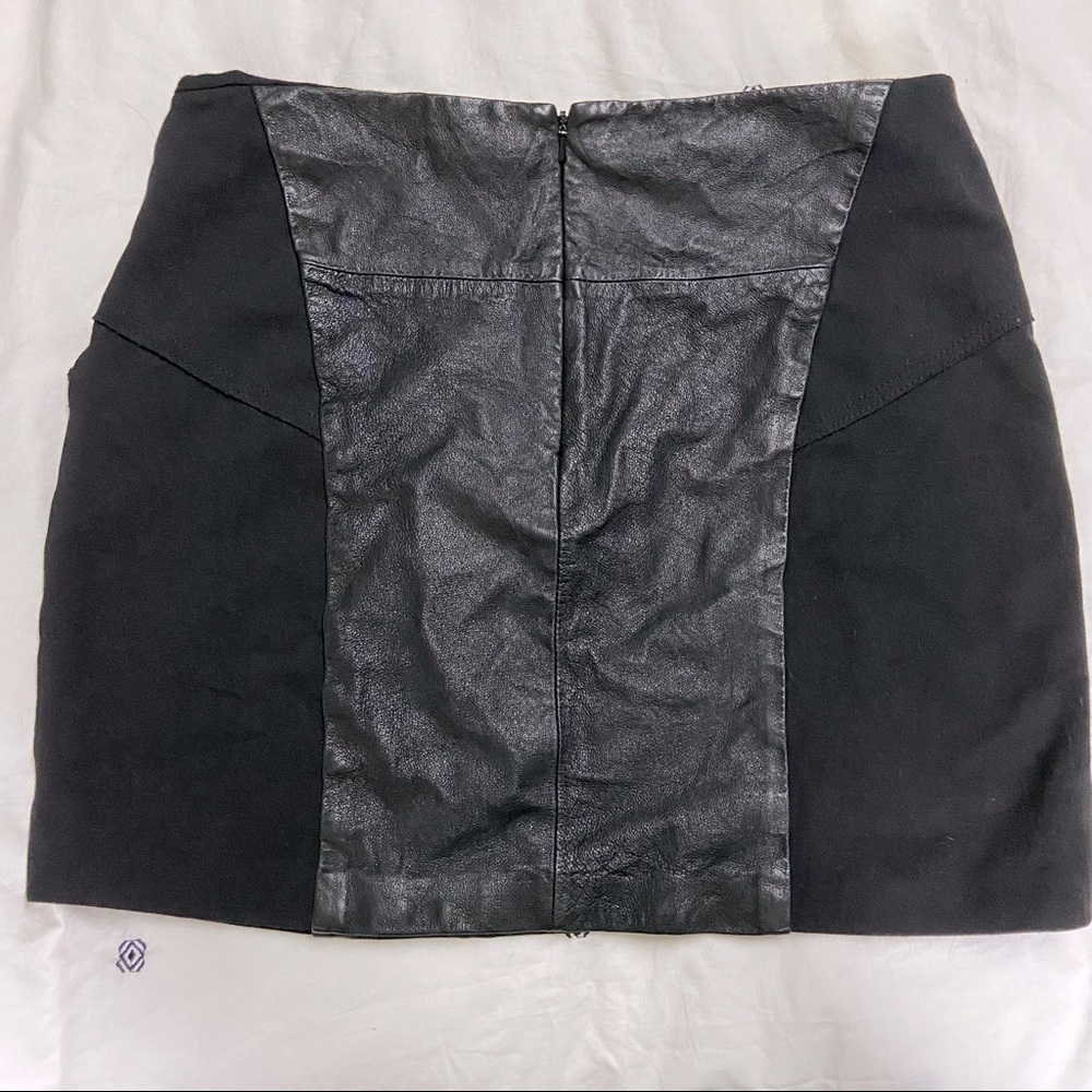 BB Dakota Leather Skirt Large